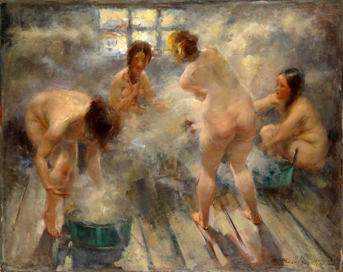 Vitaly Tikhov, In Russian Banya, 1916